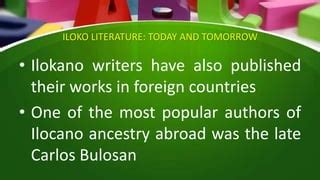 famous ilocano writers and their works|List of Ilokano.